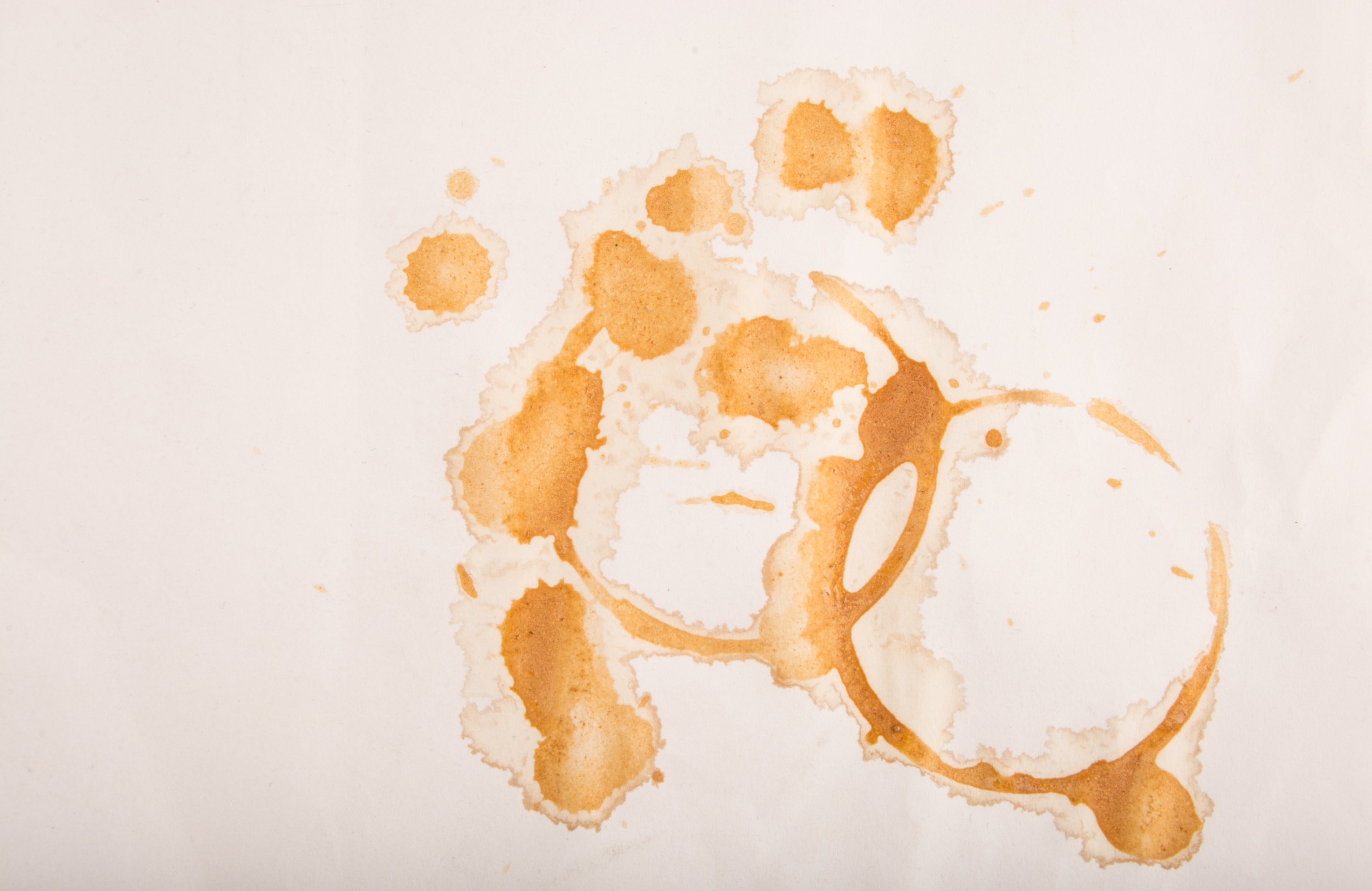 Tea Stain On White Paper